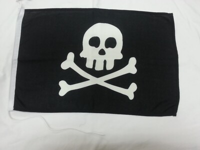 VERY DURABLE SKULL FLAG 150x225 WIND RAIN BEACH PIRATES BOATS