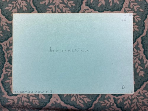 Bob Mathias - La historia de Bob Mathias - Sucedió en Atenas - Autografiado 1975 - Imagen 2 de 2