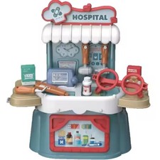 kids pretend play hospital clinic,kid doctor nurse role play toys with sling bag