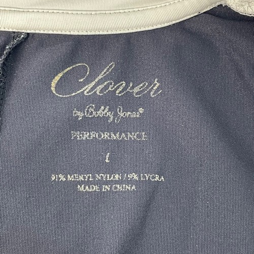 Active Wear CLOVER by BOBBY JONES Performance 1/4 ZIP PULLOVER TOP Women's Large - Picture 5 of 7