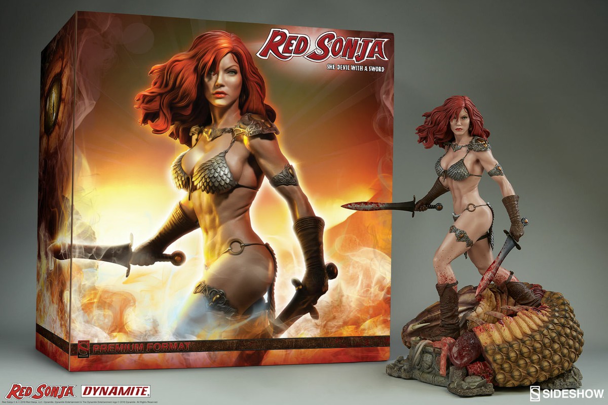 Figurine Red Sonja She-Devil 2007 Dynamite - Résine - Édition Limitée 564 Ex - NEUVE