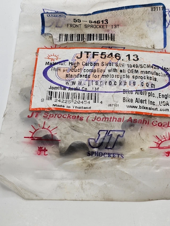 Piñones JT JTF546.13 piñón delantero de acero para Yamaha RT100 1996 Foto 4 de 4