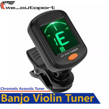 LCD Chromatic Acoustic Electric Guitar Bass Ukulele Banjo Violin Tuner US