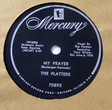 PLATTERS 10" My Prayer / Heaven on Earth MERCURY Doowop VG 