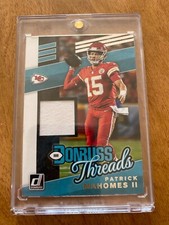 2019 Patrick Mahomes Donruss Threads Jersey Card, 2019 Josh Allen Threads Card