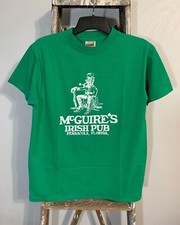 Vtg 80s Hanes Irish Pub Tee Single Stitch Made In Usa