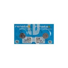 2 x Renata 329 Watch Batteries, 1.55V, 0 MERCURY equivalent SR731SW, 731