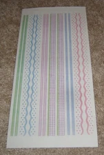 Tie Me To The Moon ~ Be Still My Heart Wedding Dots/Stripes Sticker Sheet