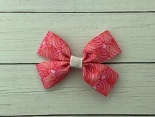 Mexican sweet bread CONCHA Pan Dulce Hair Bow with Alligator Clip