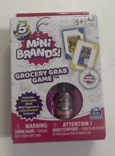 Mini Brands Grocery Grab CARD GAME With Hershey’s Syrup 5 Suprise By Zuru