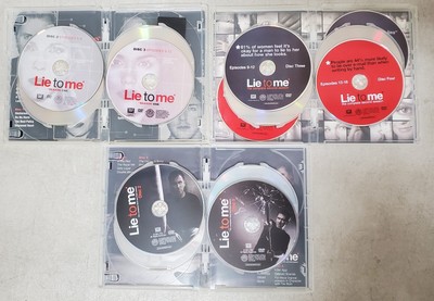 Lie To Me Complete Series Seasons 1-3 DVD TV Box Set Tim Roth Kelli  Williams OOP