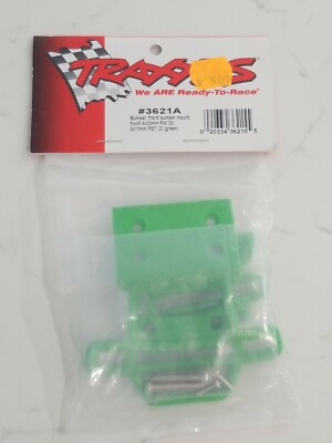 Traxxas 3621A Green Front Bumper, Mount & Hardware Skully Craniac Stampede 2WD