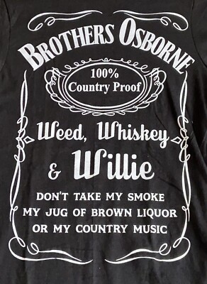 Brothers Osborne T Shirt Country Music T Shirt Mens XL Concert T Shirt