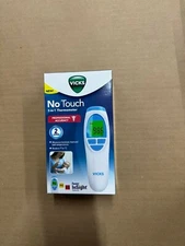 VICKS NO TOUCH 3 IN 1 THERMOMETER MEASURES FOREHEAD FOOD BATH TEMP NEW IN BOX