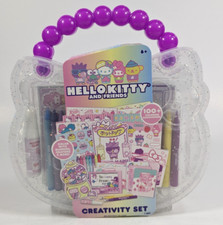 Hello Kitty and Friends Creativity Set 100 Coloring Accessories Crayons Markers