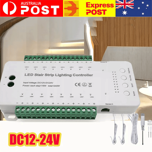 LED Step Stair Moving Effect PIR Motion Sensor Pathway controller strip light - Picture 2 of 10