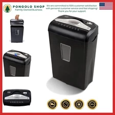 Efficient 8-Sheet Micro-Cut Shredder: Paper & Credit Card Security Solution