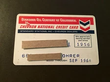 Chevron/Standard Oil Company of California 1964 Vintage Collectors Credit Card