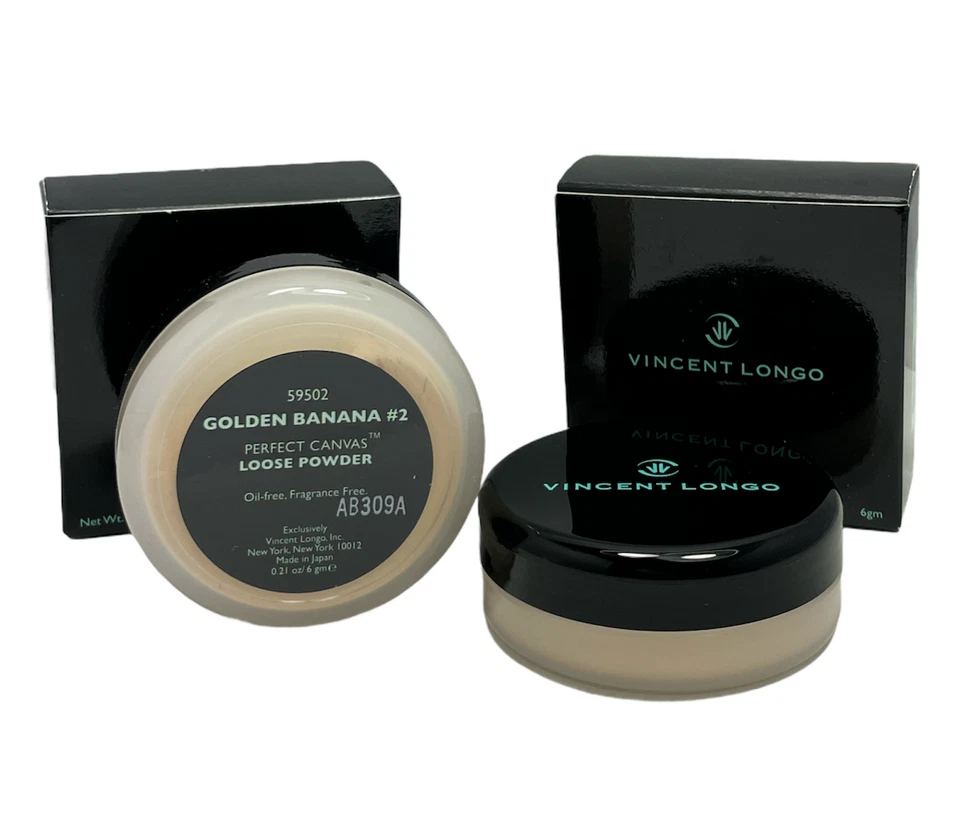 2x Vincent Longo Perfect Canvas Loose Powder *Golden Banana #2* 0.21oz./6gm New - Image 2 of 2