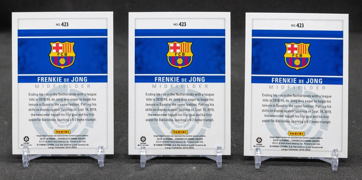 Frenkie De Jong 2019-20 Chronicles Rookie RC Blue + 2 Base | eBay