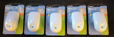 Westek 71196CC LED Color Changing Auto On/Off Nite Lite White 5 Pack