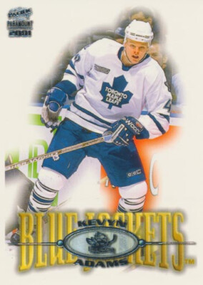 2000-01 Paramount #66 KEVYN ADAMS - Toronto Maple Leafs