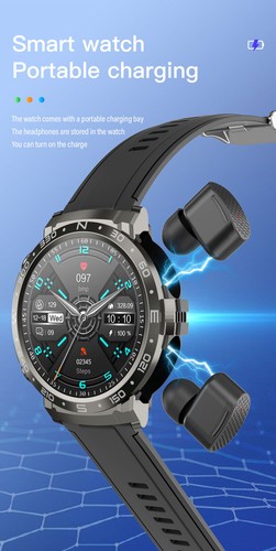 Smart Watch Bluetooth Headset Touchscreen Music Smartwatches Fitness Tracker - 第 12/12 張圖片