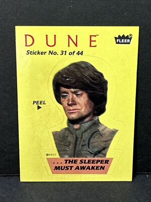 1984 Fleer Dune Sticker #31 - The Sleeper Must Awaken