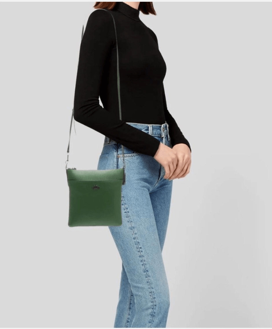 COACH Kitt Green Messenger Crossbody Shoulder Bag - Style P32