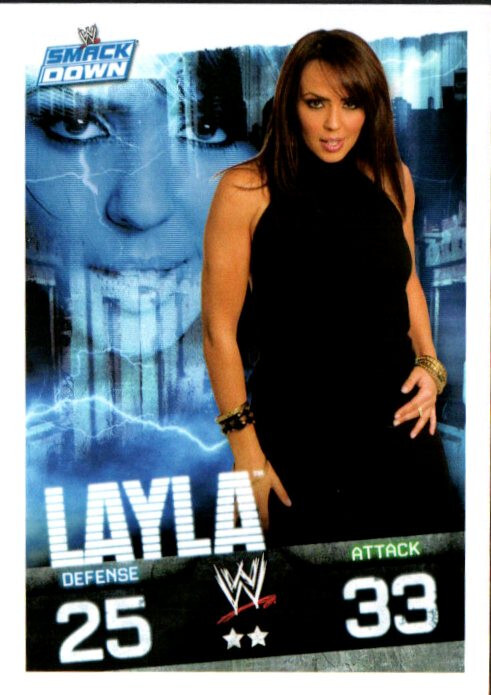 2009 Topps WWE Slam Attax Wrestling Game Card TCG Layla | eBay