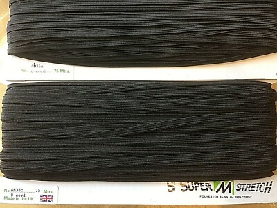 Black 9mm Boil Proof Elastic Ha6009 main image 0
