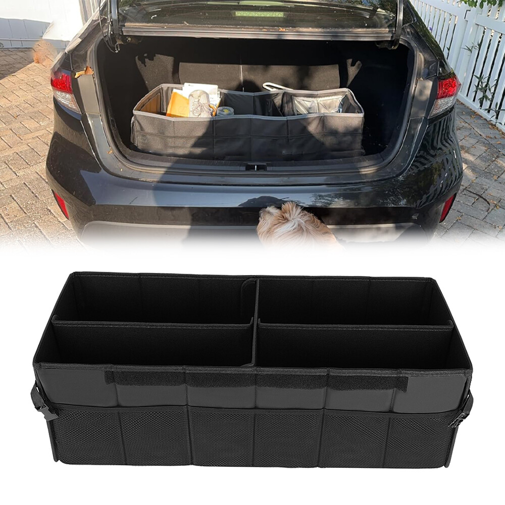 For Toyota Corolla Car Trunk Organizer Leather Cargo Folding