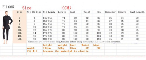 2pcs Plus Size Women Muslim Bathing Full Cover Swimwear Summer Modest Beachwear - Picture 4 of 83
