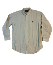 Ralph Lauren Yarmouth 100% Cotton Oxford Size 15.5 - 32/33 Long Sleeve