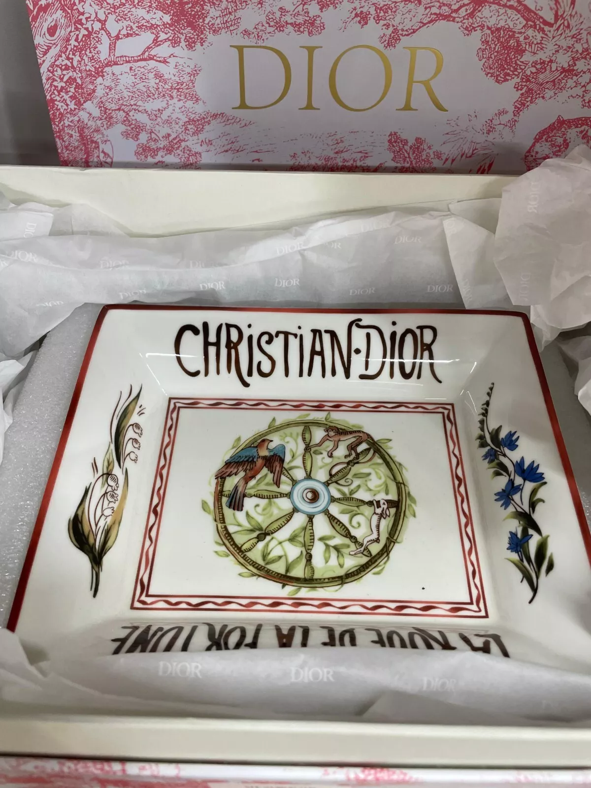 plats dior / assiette dior / cendrier tarot maison / La Roue De La Fortune