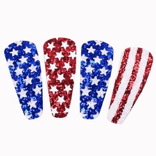 4th of July Patriotic Hair Accessories 1 Count Pack 4 , Red Blue White