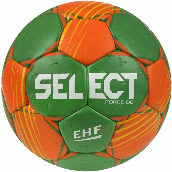 PiłKa RęCzna Select Force DB EHF 3 Zielono-PomarańCzowa 11749 3-image
