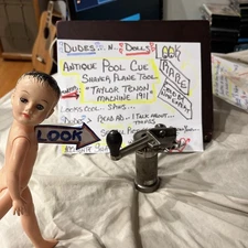 Taylor Tenon Machine Co. pool cue trimmer  Patented 1911 Plane Tool Rare Nice