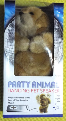 Party Animals Dancing Pet Speaker - Brown dog Sandy