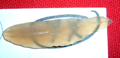 (2"+) Sahara Mesolithic Translucent "Read-Through" Blade, African Artifact YW-20