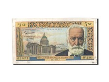 Geldschein, Frankreich, 5 Nouveaux Francs, 5 NF 1959-1965 ''Victor Hugo'', 1965