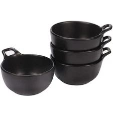 - 10 Oz Matte Ceramic Dessert Bowl, Small Side Dishes for Ice Cream Bowl, App...