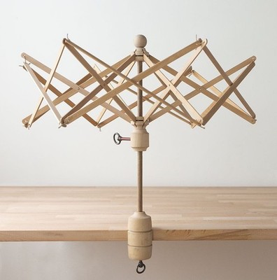 Wooden Adjustable Yarn Swift Winder Umbrella Holder for Knitting & Crochet