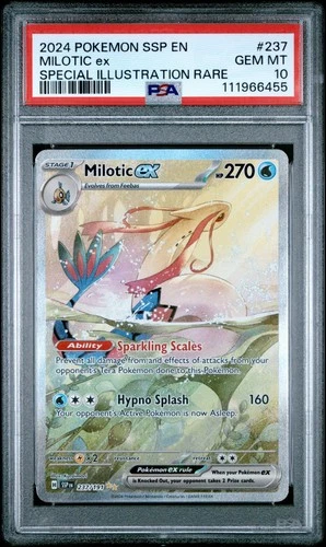 Pokemon Milotic ex Surging Sparks EN Special Illustration Rare 237/191 PSA 10