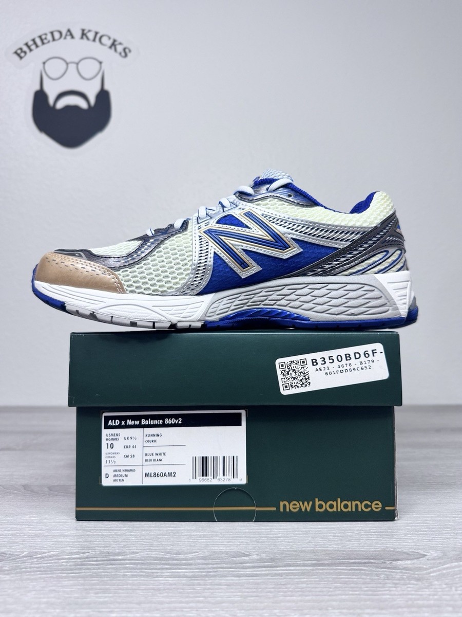 Size 10 - New Balance 860V2 “Aime Leon Dore Blue” ML860AM2