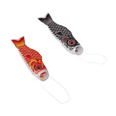2 Stück 100 Cm Japanische Windsackkarpfenflagge Koi Nobori Sailfish Wind