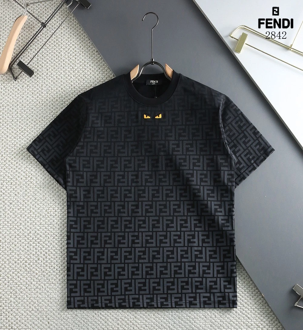 Fendi 短袖黑衬衫男| eBay