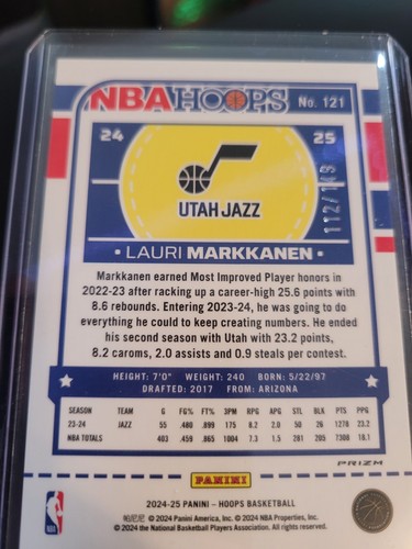 Lauri Markkanen No. 121 Hoops Green /149 - Picture 2 of 2