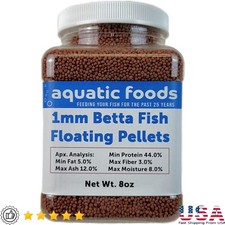 Tropical Fish Food Floating Pellets Cichlids Betta Koi Snails Shrimp Tetras New