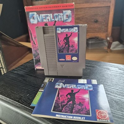 Virgin Games Overlord NES w/ Box & Manual, open box MORE IN MY COLLECTION 